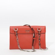 2014 Newest Prada Medium Lux Flap Crossbody Bag BT0995 in Garnet Red Original Calfskin Leather XZ VS03514