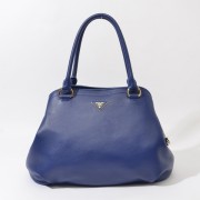 2014 Prada Original Calfskin Leather Tote Bag BR4386 in Sapphire Blue XZ VS09828