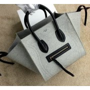 2015 Celine Luggage Phantom Bag Nubuck Leather 99016 Light Grey VS08500