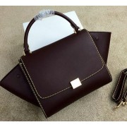 2015 Celine Trapeze Bag Original Leather CL008 Burgundy VS02894