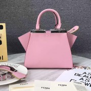 AAA Fendi 3Jours Tote Bag Pink Original Leather F280501 VS03006