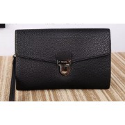 AAA Prada Grainy Leather Document Holder P0074 Black VS01038