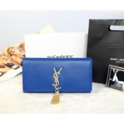 AAA Replica Yves Saint Laurent Classic Monogramme Tassel Clutch Y311212 Royal VS07351
