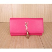 AAA Yves Saint Laurent Classic Monogramme Tassel Clutch Bag Y234524 Rose VS09000