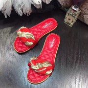 AAAAA Chanel Pearl Slipper Sandals Red CH073001 VS03711