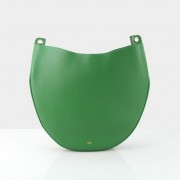 Best Celine Hobo Handbag Original Leather 174893 Green VS09278