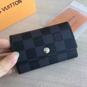 Best Louis Vuitton Damier Graphite Canvas 6 Key Holder N60701 VS08506