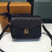 Best Louis Vuitton Monogram Empreinte Pochette Metis Noir M40780 VS00494