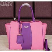 Best Quality Imitation Prada Original Grainy Leather Tote Bag BN8095 Pink VS02746