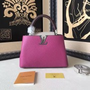 Best Quality Louis Vuitton Taurillon Leather Capucines PM Rose and Grey M42237 VS00003