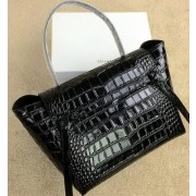 Celine Belt Bag Original Croco Leather CL98312M Black VS08807