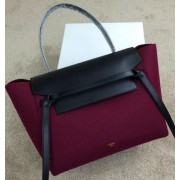 Celine Belt Bag Original Flannelette CL98312M Rose&Black VS01401