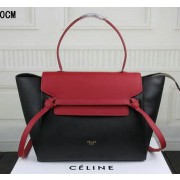 Celine Belt Bag Original Leather C3368 Brgundy&Black VS00663