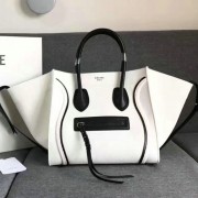 Celine Canvas Phantom Luggage Tote White 030404 VS03633