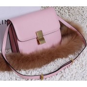 Celine Classic Box Small Flap Bag Calfskin C88007T Pink VS06167