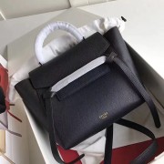Celine Drummed Calfskin Belt Bag Black C010703 VS03655