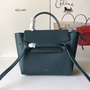 Celine Drummed Calfskin Belt Bag Light Green C010703 VS01968