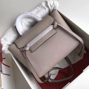 Celine Drummed Calfskin Belt Bag Light Grey C010703 VS06371