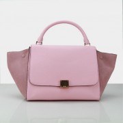 Celine Grainy&Suede Leather Trapeze Bag CL88037 Pink VS03438