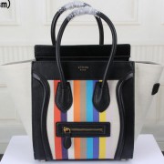Celine Luggage Micro Boston Bag Original Canvas CT3308M Rainbow VS03553