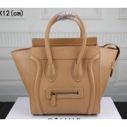 Celine Luggage Micro Tote Bag Original Leather C3308M Apricot VS01892