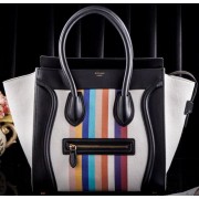 Celine Luggage Mini Tote Bag Original Canvas CLS3308 Rainbow VS02833