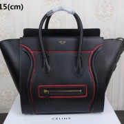 Celine Luggage Mini Tote Bag Original Leather CLY33081L Black VS07055