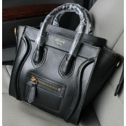 Celine Luggage Nano Bag Smooth Leather C106 Black VS03386