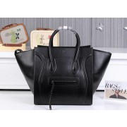 Celine Luggage Phantom Shopper Bags Ferrari Leather CL3341 Black VS05726