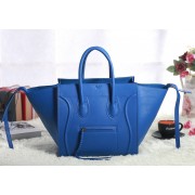 Celine Luggage Phantom Square Tote Bag 3341 in Blue VS08673