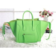 Celine Luggage Phantom Square Tote Bag 3341 in Green VS08542