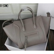 Celine Luggage Phantom Tote Bag Ferrari Leather 3341 Grey VS05784