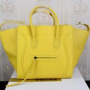 Celine Luggage Phantom Tote Bag Ferrari Leather CT3341 Yellow VS00405
