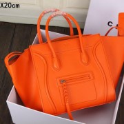 Celine Luggage Phantom Tote Bag Smooth Leather CT3341 Orange VS07816