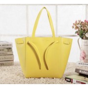 Celine Medium Cabas Phantom Bag Smooth Leather C3348 Yellow VS03311