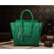 Celine Micro Luggage 3307 in Green Clemence Leather VS00908
