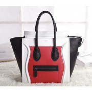 Celine Mini Luggage 3308 in Red with White and Black Original Leather VS09216