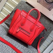 Celine Nano Luggage Original Leather Cherry CL180910 VS08637