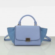 Celine Nano Trapeze Bag Grainy&Nubuck Leather C88038 SkyBlue VS02668