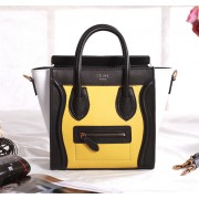 Celine Nao Luggage 3309 in Yellow with Black and White Original Leather VS00033
