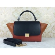Celine Original Leather Trapeze Bag CL8726 Black&Brown&Wheat VS03031