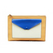 Celine Pocket Handbag in Seashell Smooth Calfskin 17538 Blue&Apricot VS09859