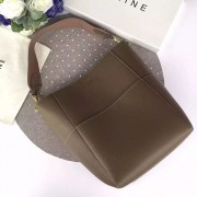 Celine Sangle Seau Bag in Natural Calfskin Khaki 240710 VS05918