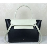 Celine Small Belt Bag Original Leather C98312 White&Black VS00779
