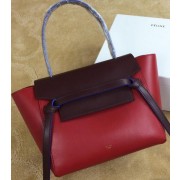 Celine Small Belt Bag Original Leather CLT98311S Peach&Burgundy VS06589