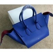 Celine Tie Nano Top Handle Bag Smooth Leather 98313 Blue VS03528