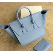Celine Tie Top Handle Bag Original Leather 98314 SkyBlue VS01788