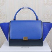 Celine Trapeze Bag Original Suede Leather CT3342 Blue&Royal VS06832