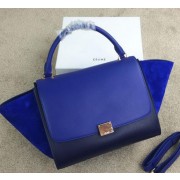 Celine Trapeze Bag Suede Leather CL008 Blue&Royal VS07829