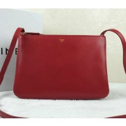 Celine Trio Original Leather Shoulder Bag C98318 Burgundy VS04437